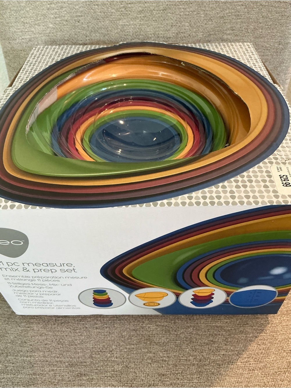 # 848 NWT Nesting Mixing & Prep Bowl Set - Multicolor